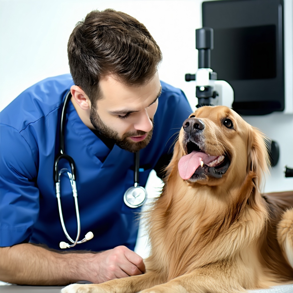 cane con veterinario
